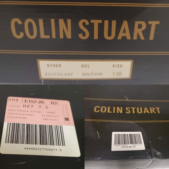 Colin Stuart Dark Brown Heeled Boots - Picture 15 of 15